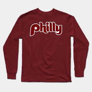 Philly Retro Baseball Long Sleeve T-Shirt